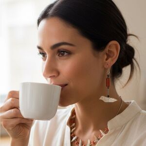 Zuni Bird Fetish Necklace & Earrings Set – Mother of Pearl Carvings